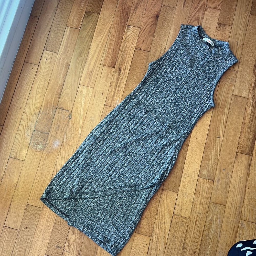 Orange Creek Bodycon Knit High Neck Dress